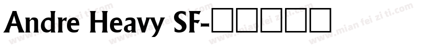 Andre Heavy SF字体转换